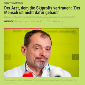 Interview: Der Arzt, dem die Skiprofis vertrauen: "Der Mensch ist nicht dafür gebaut"