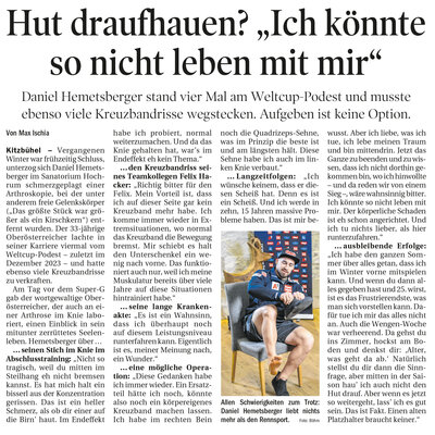 Hut draufhauen? „Ich könnte so nicht leben mit mir“