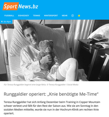 Runggaldier operiert: „Knie benötigte Me-Time“