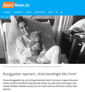 Runggaldier operiert: „Knie benötigte Me-Time“